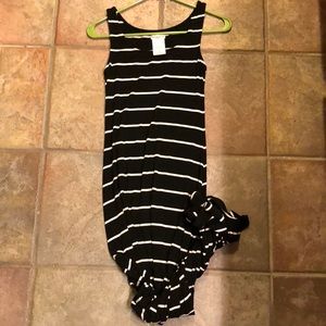 Black/White Maxi Dress